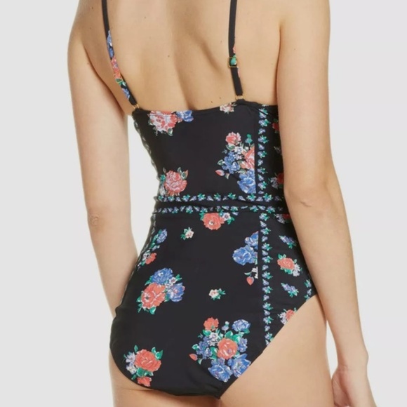 NWT Medium Tory Burch Floral One Piece Swimsuit - Picture 2 of 5